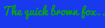 Image with Font Color 03AC00 and Background Color 1839EE